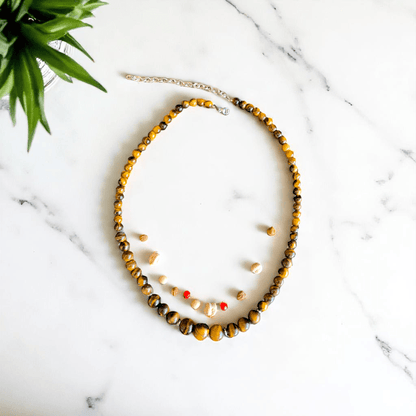 Bold Guardian Necklace | Tiger Eye Stone - For Women | Includes: Necklace