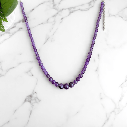 Spiritual Grace Necklace | Amethyst Stone - For Women | Includes: Necklace