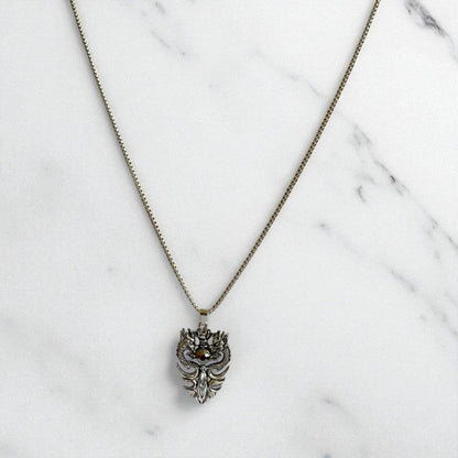 Mythic Double Dragon Necklace | Premium Alloy - For Men | Includes: Necklace