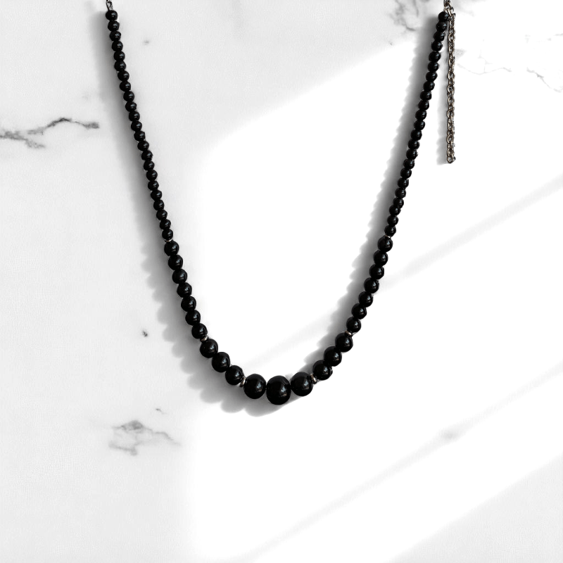 Guardian Obsidian Necklace | Black Obsidian Stone - For Women | Includes: Necklace