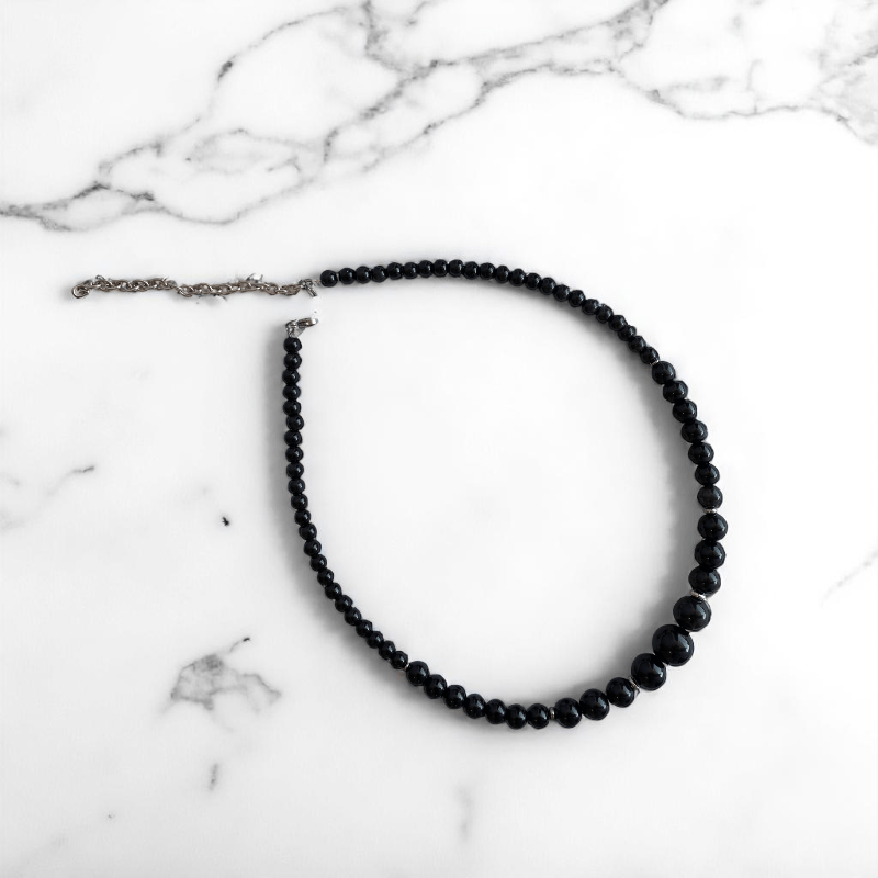 Guardian Obsidian Necklace | Black Obsidian Stone - For Women | Includes: Necklace