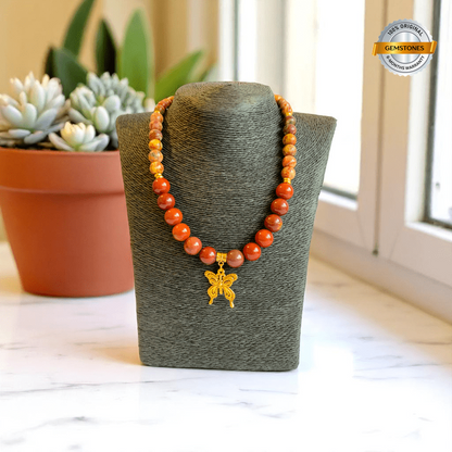 Earth Essence Necklace | Mookaite Jasper Stone - For Women | Includes: Necklace