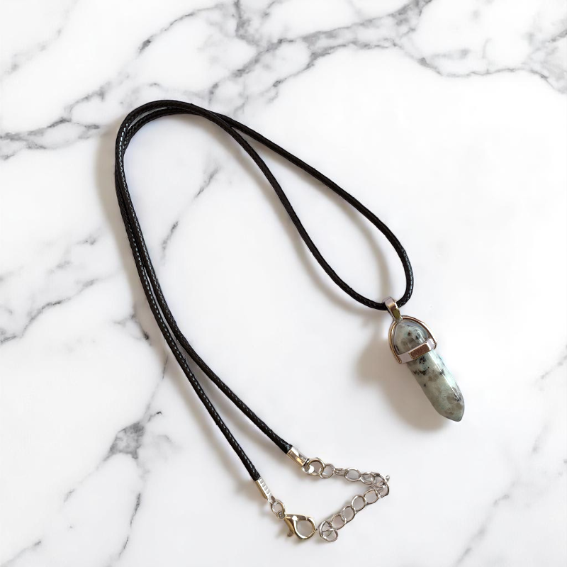 Balance Pencil Necklace | Kiwi Jasper - For Kids | Includes: Necklace