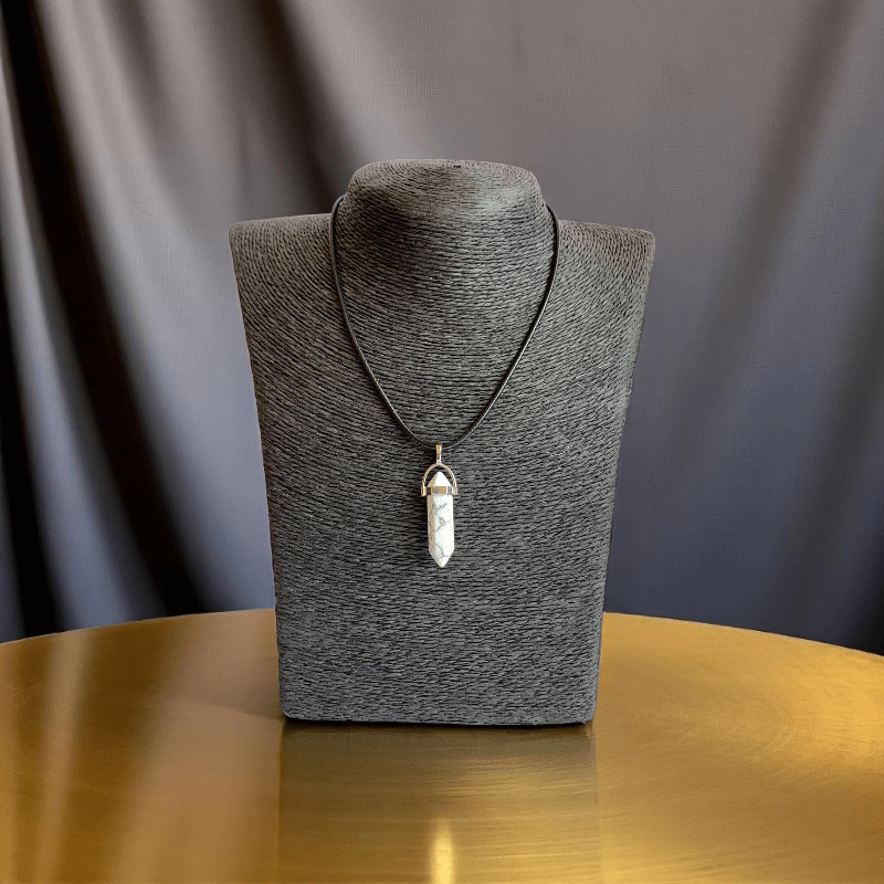 Calming Howlite Necklace | Howlite Stone - For Boys | Includes: Necklace