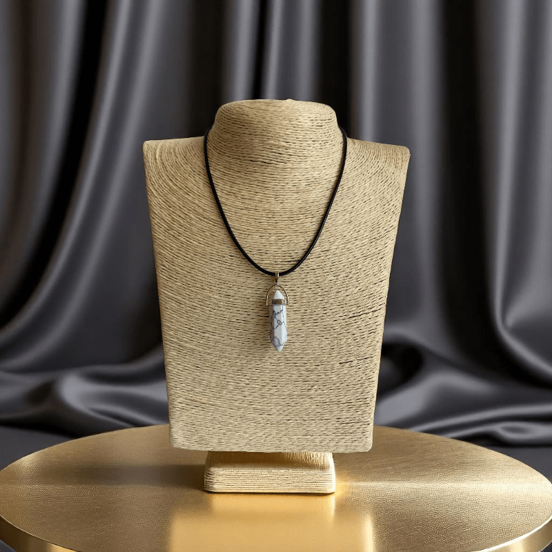 Calming Howlite Necklace | Howlite Stone - For Boys | Includes: Necklace