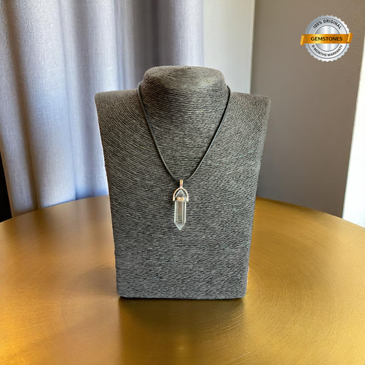Clarity Pencil Necklace | Clear Quartz - For Kids | Includes: Necklace