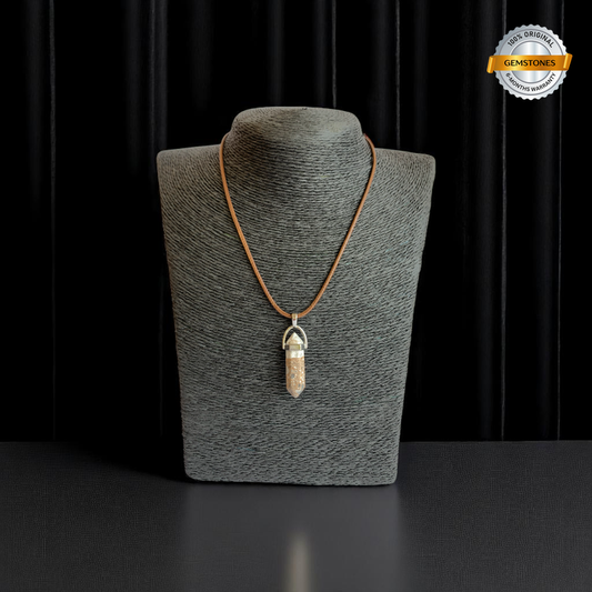 Soothing Pencil Necklace | Magnesite Agate - For Kids | Includes: Necklace