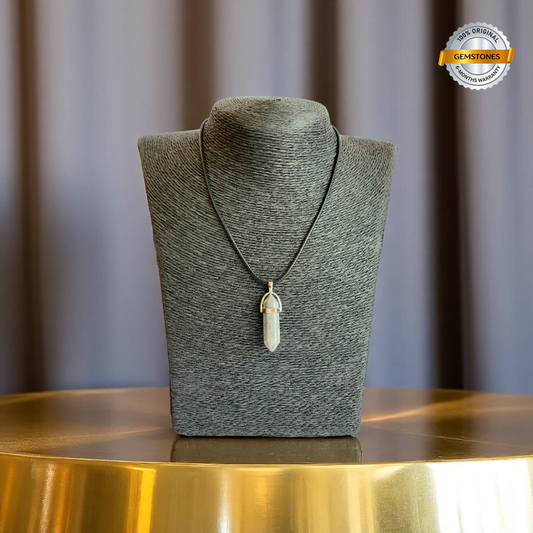 Creativity Pencil Necklace | Grey Picasso Jasper - For Kids | Includes: Necklace