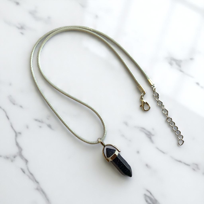 Mystic Pencil Necklace | Blue Sandstone - For Kids | Includes: Necklace