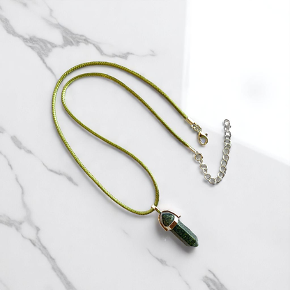 Protection Pencil Necklace | Black Labradorite - For Kids | Includes: Necklace
