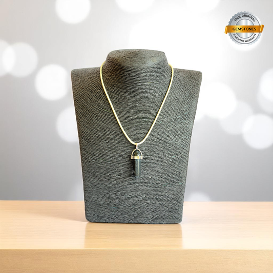 Shielding Pencil Necklace | Black Obsidian - For Kids | Includes: Necklace