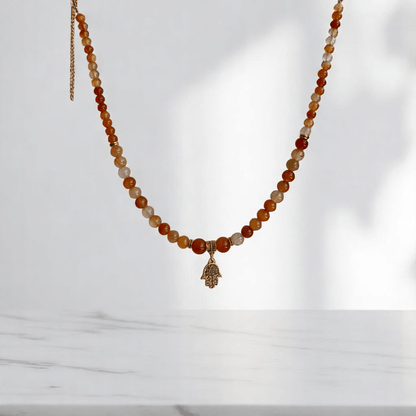 Fiery Soul Set | Carnelian Stone - For Women | Includes: Necklace, Bracelet