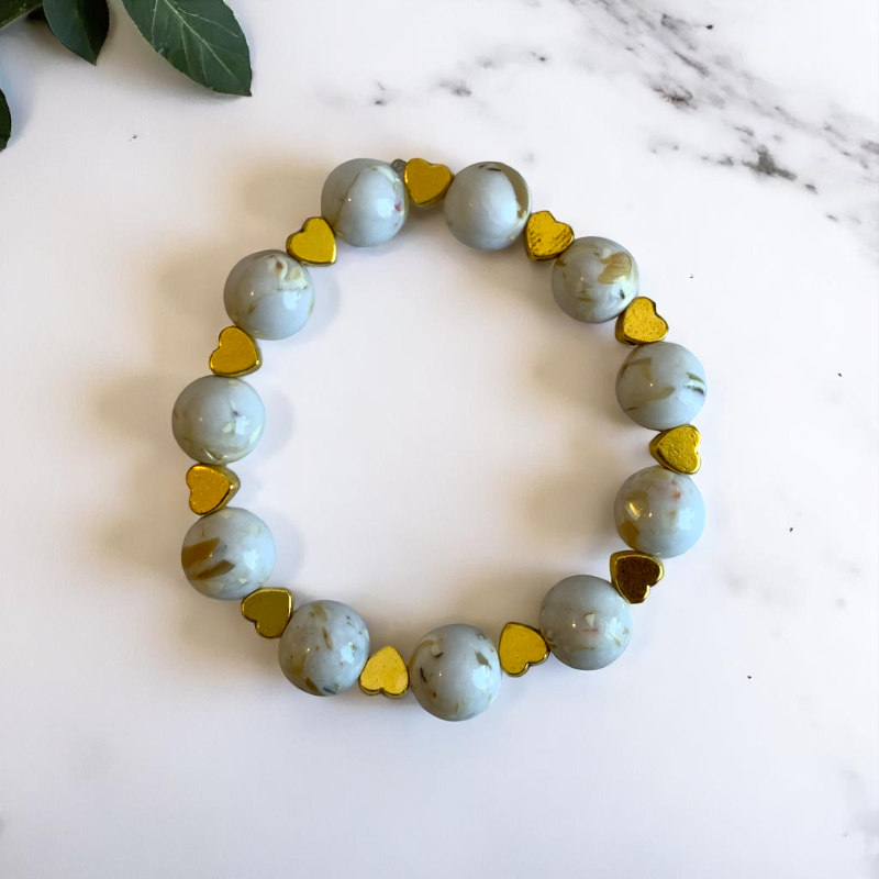 Pearl Glow Bracelet | Mother of Pearl - For Kids Girls | Includes: Bracelet