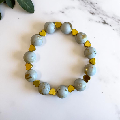Pearl Glow Bracelet | Mother of Pearl - For Kids Girls | Includes: Bracelet