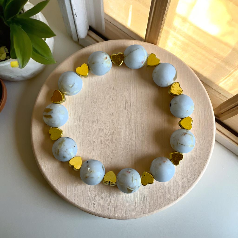 Pearl Glow Bracelet | Mother of Pearl - For Kids Girls | Includes: Bracelet