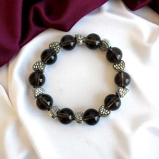 Dreamy Smokey Bracelet | Smokey Quartz - For Kids Girls | Includes: Bracelet