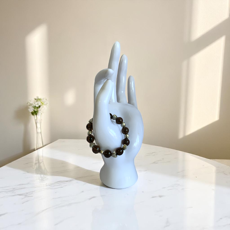 Dreamy Smokey Bracelet | Smokey Quartz - For Kids Girls | Includes: Bracelet