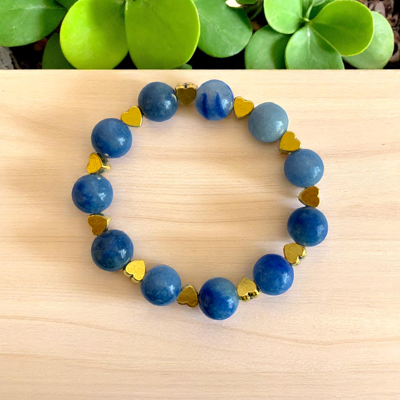 Calm Aventurine Bracelet | Blue Aventurine - For Kids Girls | Includes: Bracelet