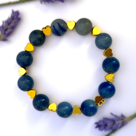 Calm Aventurine Bracelet | Blue Aventurine - For Kids Girls | Includes: Bracelet