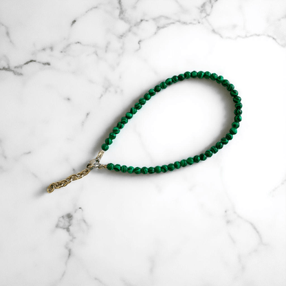 Gem Dust Anklet | Malachite Stone - For Women | Includes: Anklet