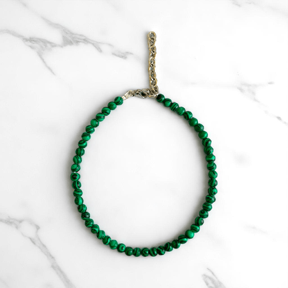 Gem Dust Anklet | Malachite Stone - For Women | Includes: Anklet