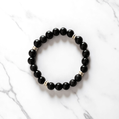 Linked Souls Bracelets | Obsidian & Rutile - For All | Includes: Bracelets (Set of 2)
