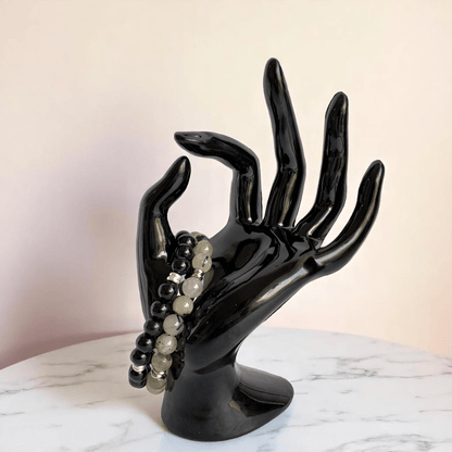 Linked Souls Bracelets | Obsidian & Rutile - For All | Includes: Bracelets (Set of 2)