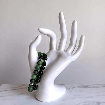 Radiant Union Bracelets | Obsidian & Zoisite - For All | Includes: Bracelets (Set of 2)