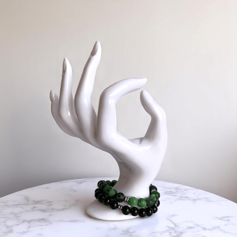 Radiant Union Bracelets | Obsidian & Zoisite - For All | Includes: Bracelets (Set of 2)