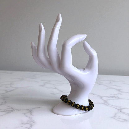 Mystic Bracelet | Black Om Mani - For Unisex | Includes: Bracelet