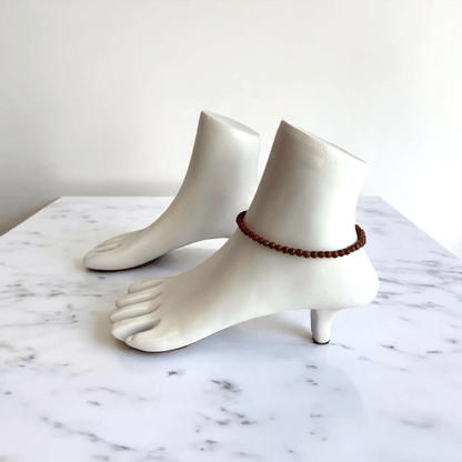 Sunkissed Trail Anklet | Mahogany Obsidian Stone - For Women | Includes: Anklet