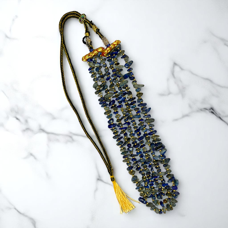 Royal Cosmos Layered Necklace | Lapis Lazuli Stone - For Women | Includes: Necklace