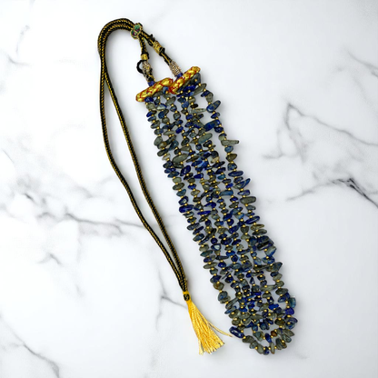 Royal Cosmos Layered Necklace | Lapis Lazuli Stone - For Women | Includes: Necklace
