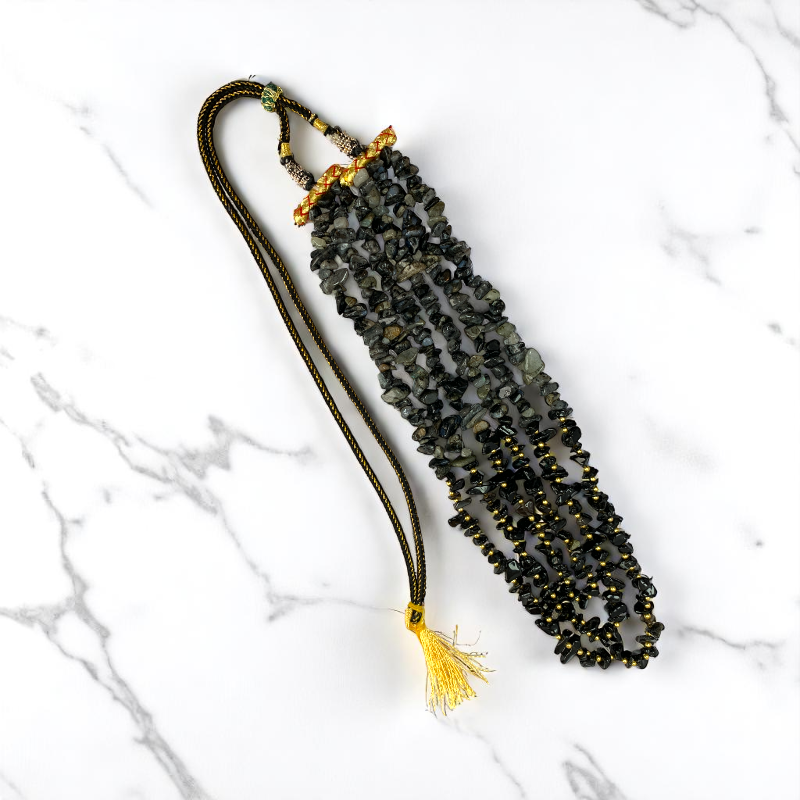 Frosted Elegance Layered Necklace | Snowflake Stone - For Women | Includes: Necklace