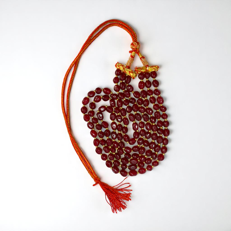 Crimson Aura Layered Necklace | Red Onyx Stone - For Women | Includes: Necklace