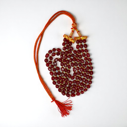 Crimson Aura Layered Necklace | Red Onyx Stone - For Women | Includes: Necklace