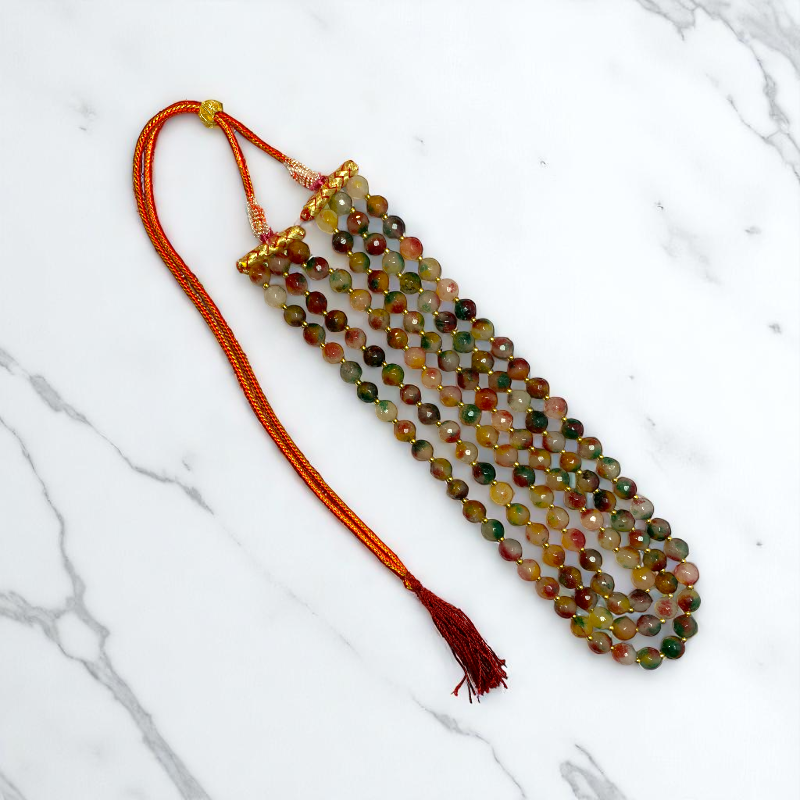 Jewel of Dawn Layered Necklace | Peacock Agate Stone - For Women | Includes: Necklace