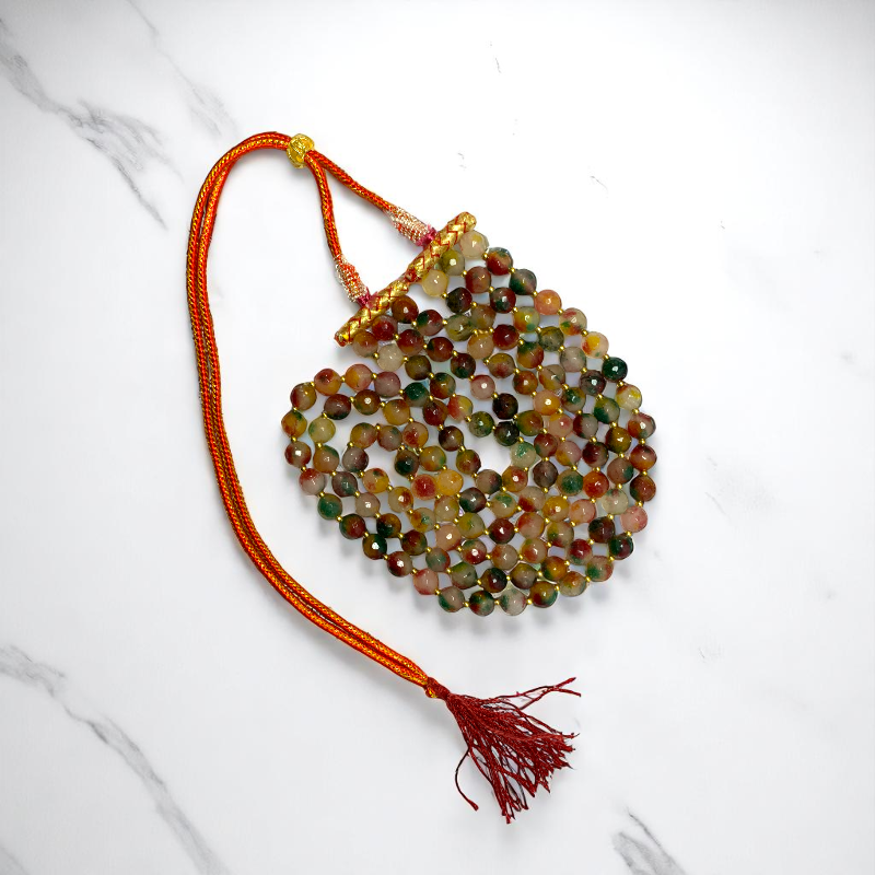 Jewel of Dawn Layered Necklace | Peacock Agate Stone - For Women | Includes: Necklace
