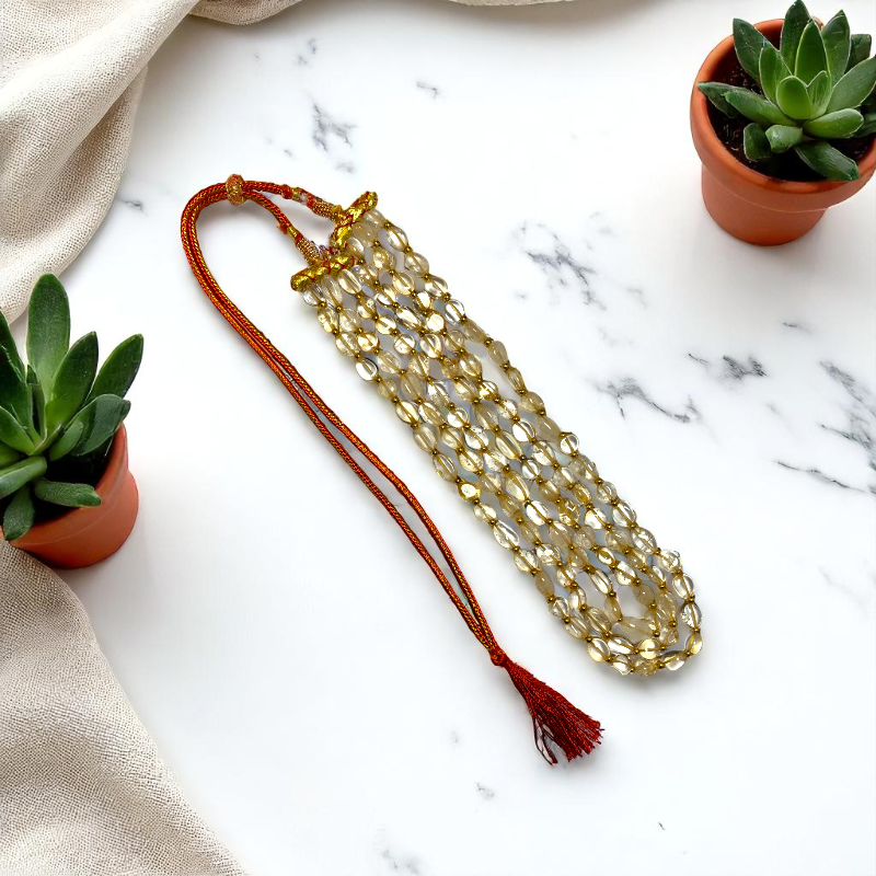 Citrine Crown Layered Necklace | Citrine Stone - For Women | Includes: Necklace