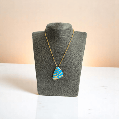 Turquoise Prism Set | PVD 18k Gold Plated - For Women | Includes: Necklace, Bracelet, Earrings, Ring