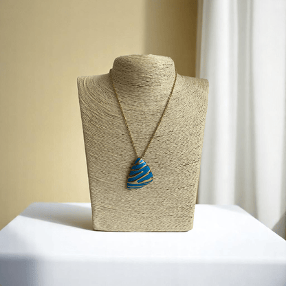 Turquoise Prism Set | PVD 18k Gold Plated - For Women | Includes: Necklace, Bracelet, Earrings, Ring