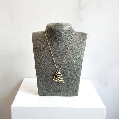 Noir Prism Set | PVD 18k Gold Plated - For Women | Includes: Necklace, Bracelet, Earrings, Ring