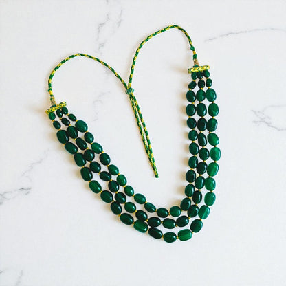 Eternal Jade Layered Necklace | Green Jade Stone - For Women | Includes: Necklace