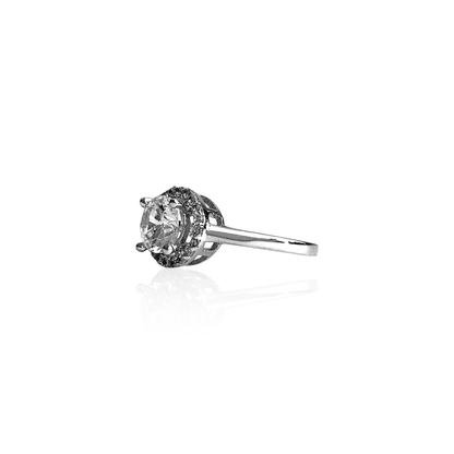 GlimmerGlow Ring | 925 Silver & Zircon - For Women | Includes: Ring