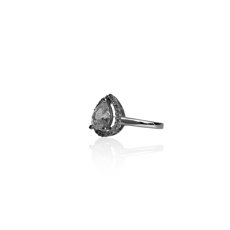 Lustrous Zircon Ring | 925 Silver & Zircon - For Women | Includes: Ring