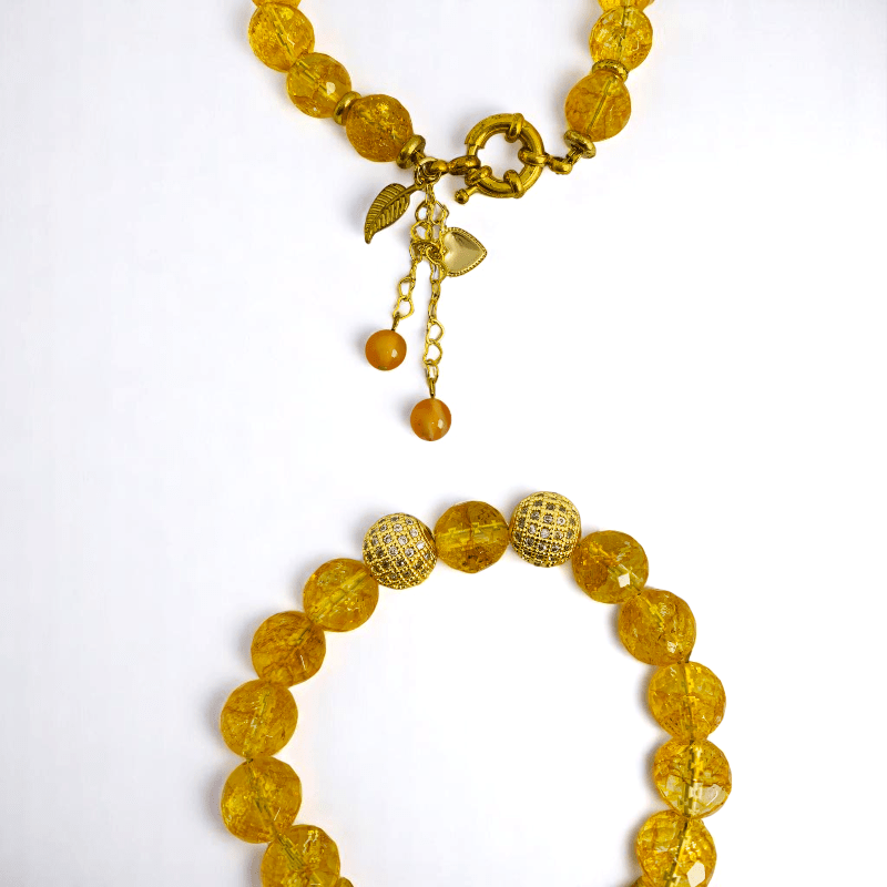 Citrine Sunshine Bracelet | Yellow Citrine Stone - For Women | Includes: Bracelet
