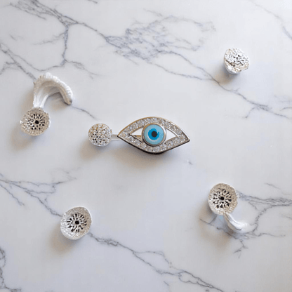 Protective Evil Eye Ring | 925 Silver & Zircon - For Women | Includes: Ring