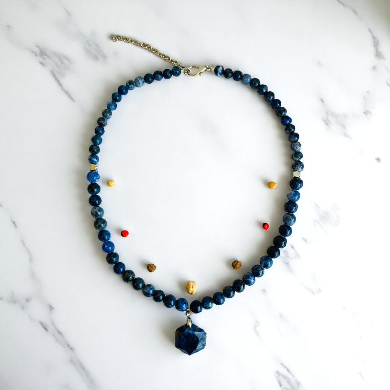 Royal Twilight Necklace | Blue Lapis Lazuli - For Women | Includes: Necklace
