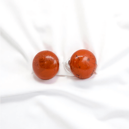 Crimson Glow Earrings | Red Agate Stone - For Women | Includes: Earrings