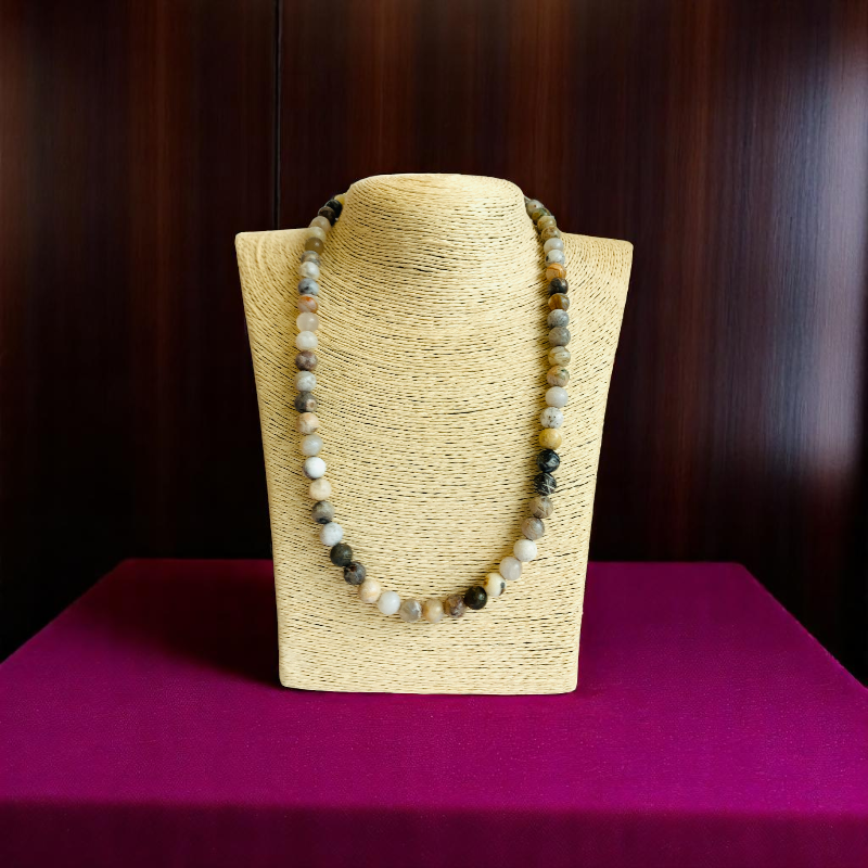 Bamboo Leaf Agate Necklace | Bamboo Leaf Agate | Unisex